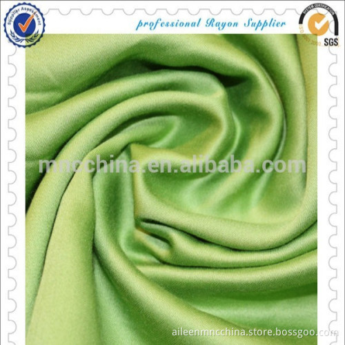 100% shining rayon dyed satin fabric for dress